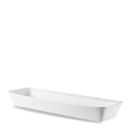 White Cookware  Rectangular Baking Dish 21x6.5x2.5